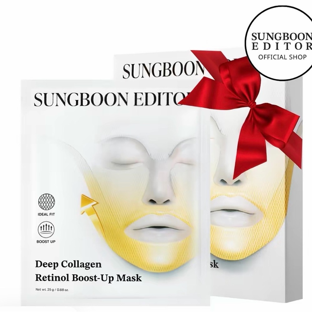 Sungboon Editor Deep Collagen Retinol Boost-Up Mask - White & Gold